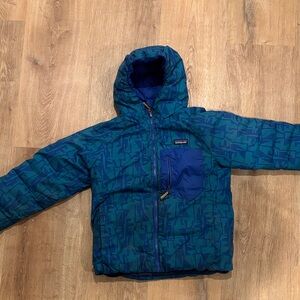 Patagonia Kids reversible down sweater jacket boys medium (8-10)